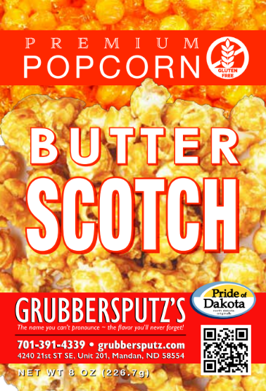 Butterscotch Popcorn Label