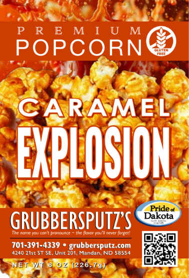 Caramel Popcorn Label
