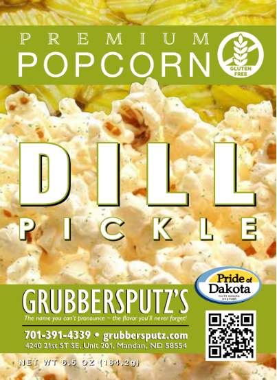 Dill Pickle Popcorn Label