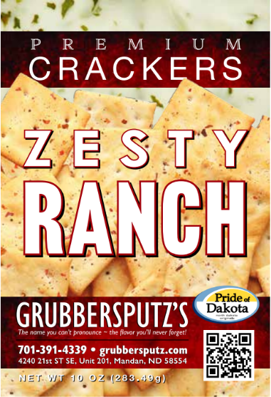 Zesty Ranch Crackers Label