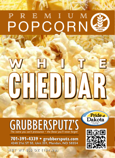 White Cheddar Popcorn Label